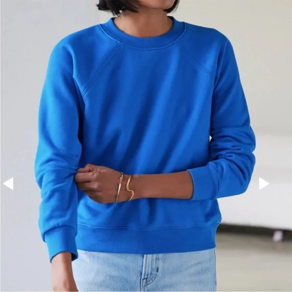 AYR The BFF Crewneck Sweatshirt in Lagoon size xs - Picture 3 of 7